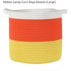 Candy Corn Rope Basket